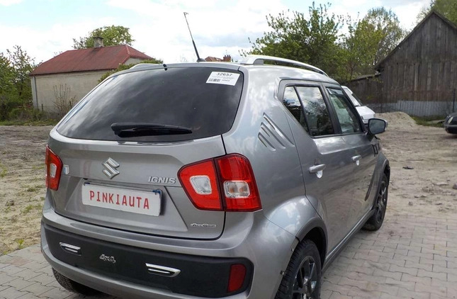 Suzuki Ignis cena 22900 przebieg: 161940, rok produkcji 2018 z Działdowo małe 466